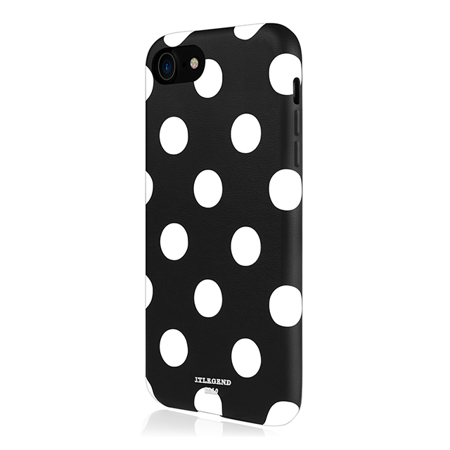 【iPhone8/7 ケース】Polka PU Leather Back Case (Black Polka)goods_nameサブ画像