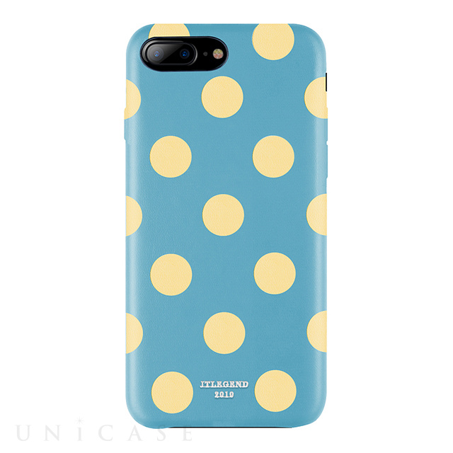 【iPhone8 Plus/7 Plus ケース】Polka PU Leather Back Case (Banana Lagoon)