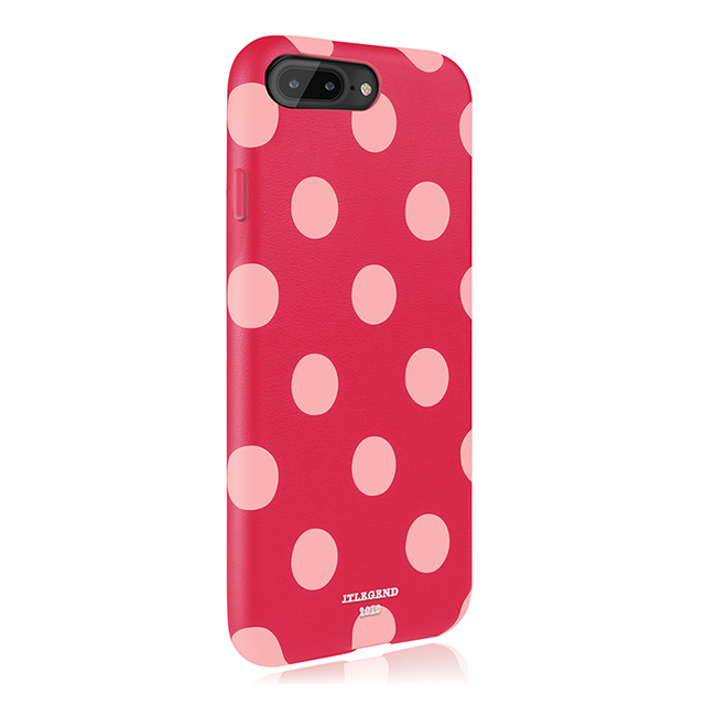 【iPhone8 Plus/7 Plus ケース】Polka PU Leather Back Case (Berry Blossom)goods_nameサブ画像