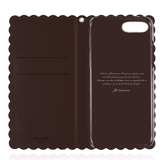 【iPhone8 Plus/7 Plus ケース】Biscuit Cowhide Leather Flip case (Cocoa)goods_nameサブ画像