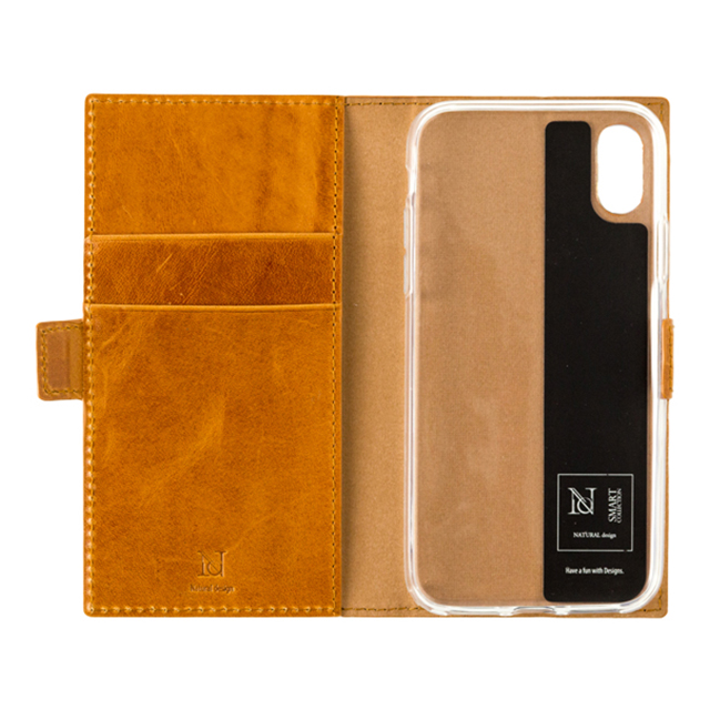 【iPhoneXS/X ケース】本革手帳型ケース Chevalier (CAMEL)goods_nameサブ画像