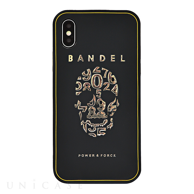 【iPhoneXS/X ケース】iPhoneX case skull (Black×Gold)