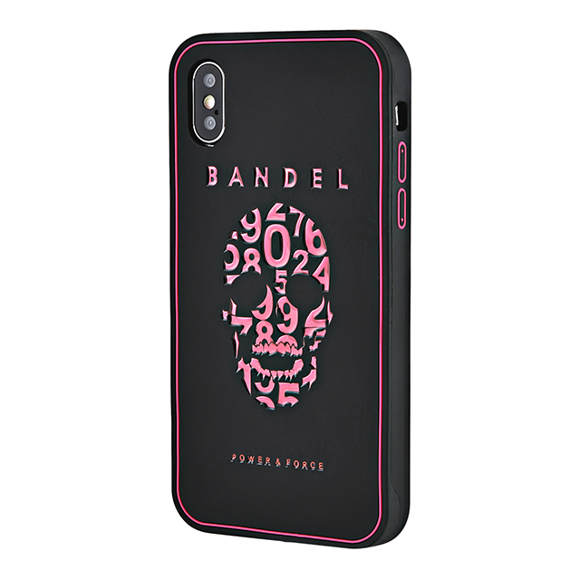 【iPhoneXS/X ケース】iPhoneX case skull (Black×Pink)サブ画像