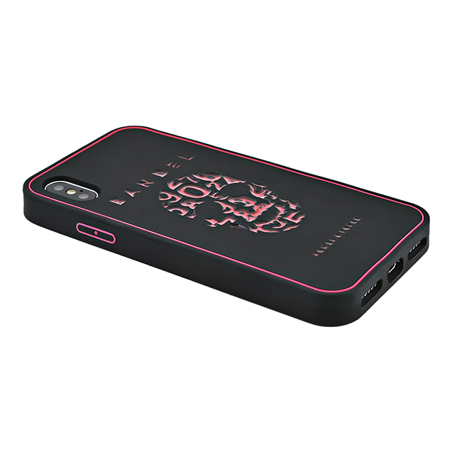 【iPhoneXS/X ケース】iPhoneX case skull (Black×Pink)サブ画像