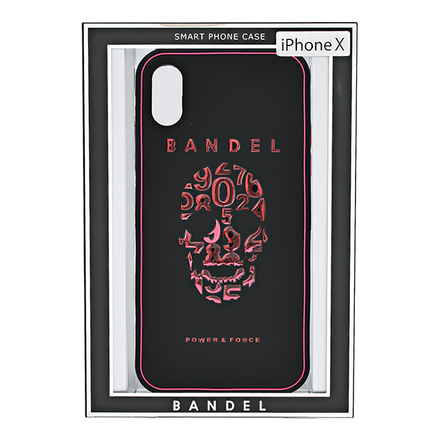 【iPhoneXS/X ケース】iPhoneX case skull (Black×Pink)サブ画像