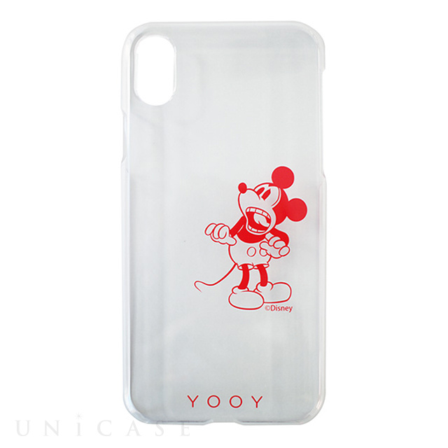 【iPhoneXS/X ケース】DISNEY/REACTION/MICKEY iPhone CASE (RD)