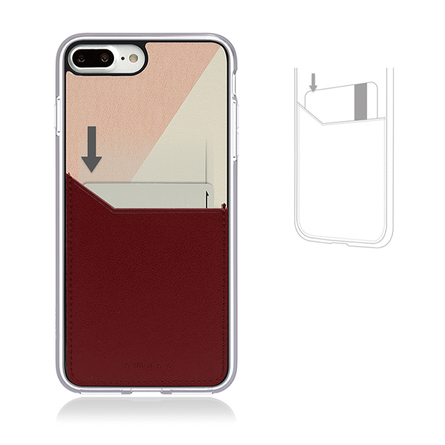 【iPhone8 Plus/7 Plus ケース】BON (Burgundy)サブ画像