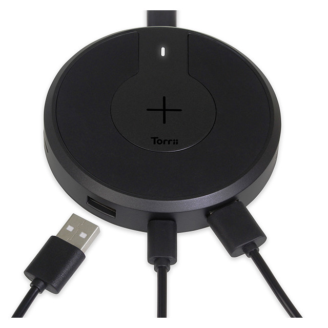 TorriiBolt USBハブ 急速Qiワイヤレス充電器 (Black)goods_nameサブ画像