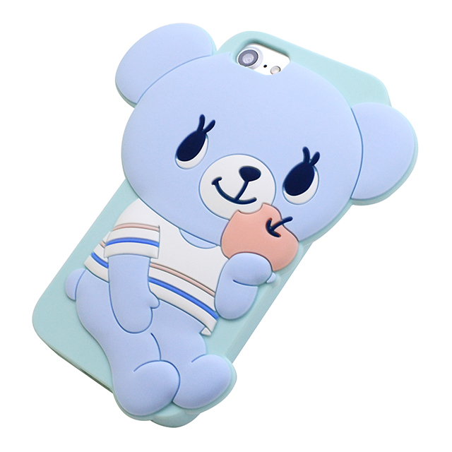 【iPhoneSE(第3/2世代)/8/7/6s/6 ケース】pom ponette ダイカットシリコンケース (ミントちゃん/ミント)goods_nameサブ画像