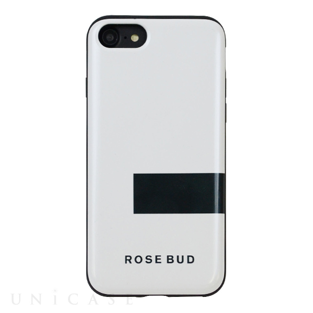 【iPhoneSE(第3/2世代)/8/7 ケース】ROSE BUD [LINE] シェルケース (ホワイト)
