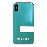 【iPhoneXS/X ケース】ROSE BUD [LINE] シェルケース (エメラルド)