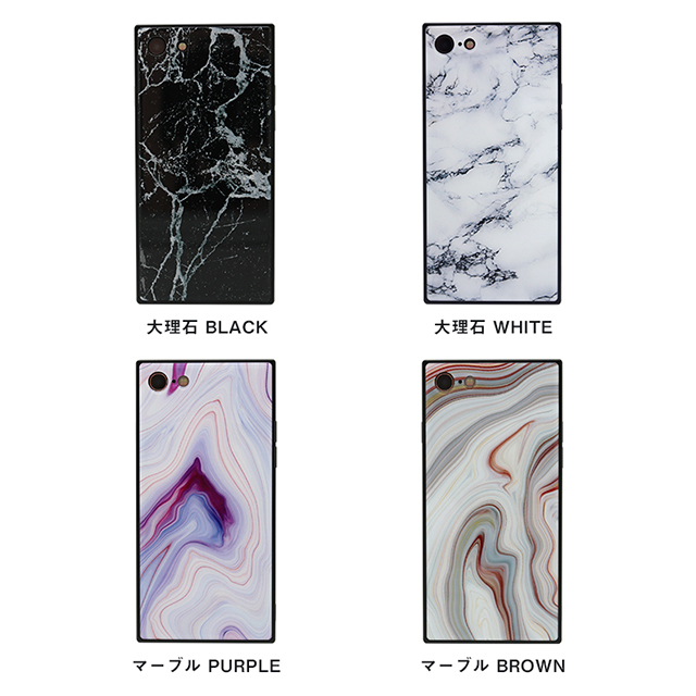 【iPhoneSE(第3/2世代)/8/7 ケース】TILE 大理石 (BLACK)goods_nameサブ画像