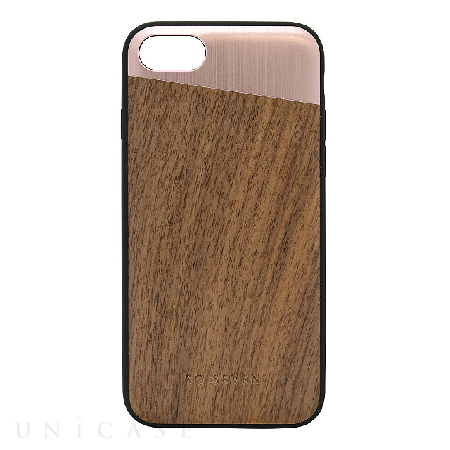 【iPhoneSE(第3/2世代)/8/7 ケース】The Sulfurous (METAL PINK GOLD + WOOD)