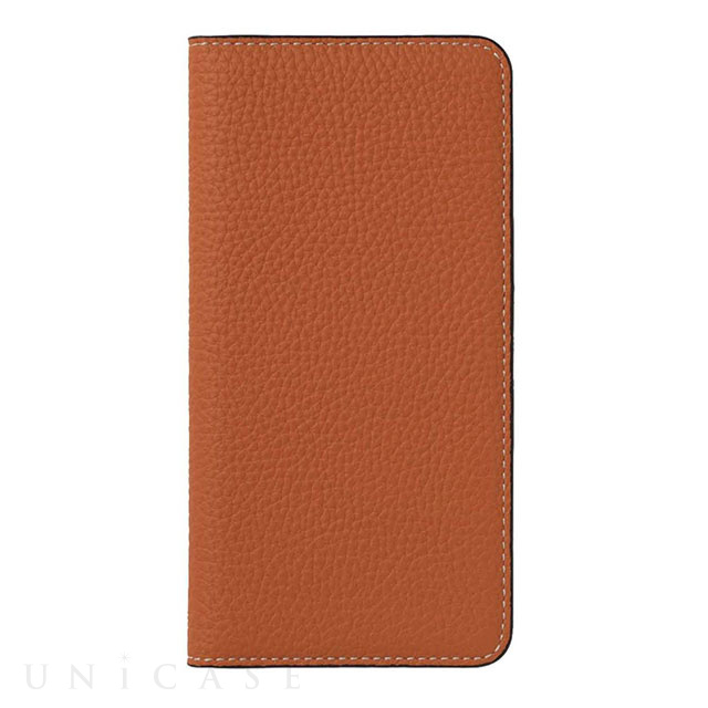 【iPhoneSE(第3/2世代)/8/7 ケース】German Shrunken Calf Folio Case (Orange)