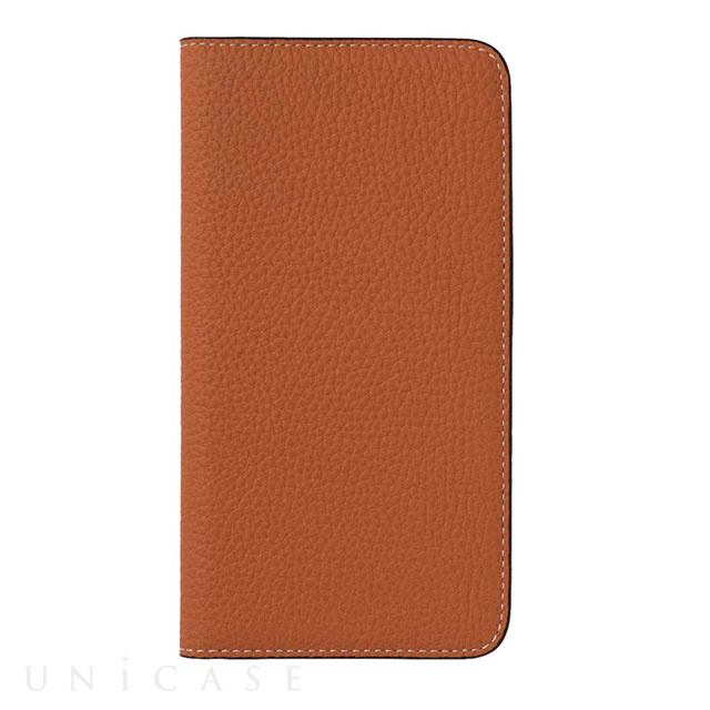 【iPhone8 Plus/7 Plus ケース】German Shrunken Calf Folio Case (Orange)