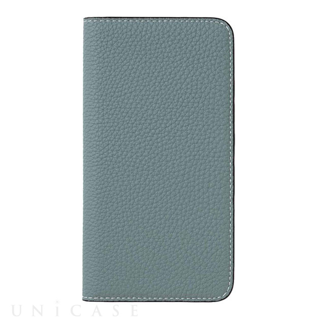 【iPhone8 Plus/7 Plus ケース】German Shrunken Calf Folio Case (Light Blue)