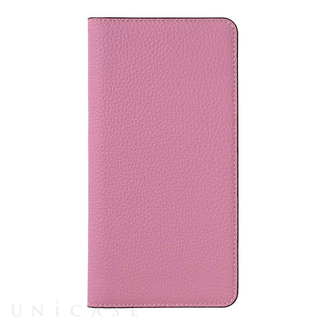 【iPhoneXS/X ケース】German Shrunken Calf Folio Case (Baby Pink)