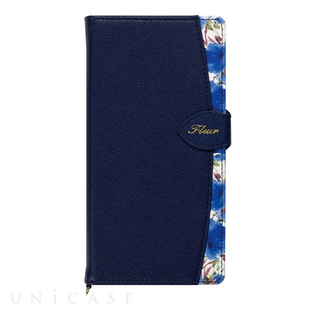 【iPhone8 Plus/7 Plus ケース】Fleur (Navy)