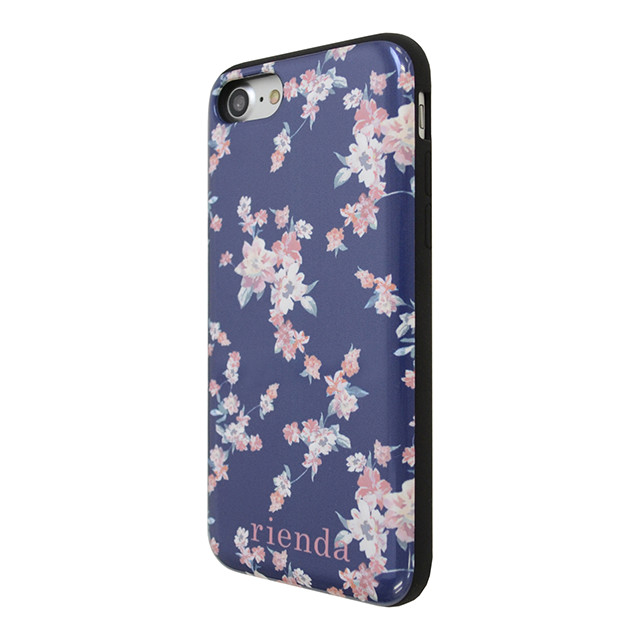 【iPhoneSE(第3/2世代)/8/7 ケース】rienda [PETITE FLOWER] シェルケース (navy)サブ画像