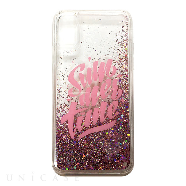 【iPhoneXS/X ケース】Liquid case (PINK POWER)