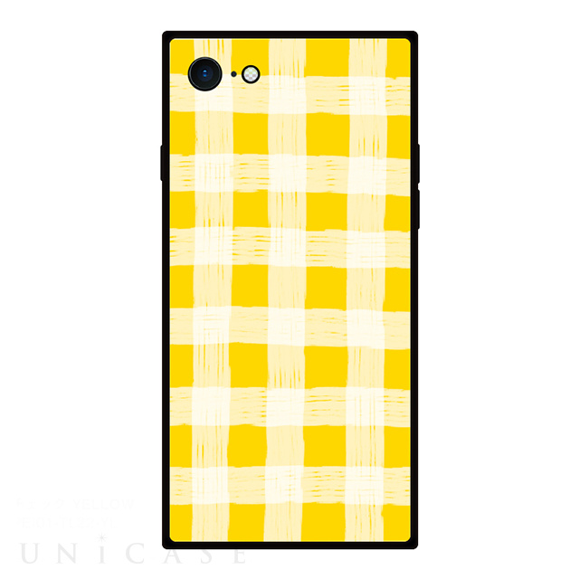 【iPhoneSE(第3/2世代)/8/7 ケース】TILE チェック (YELLOW)