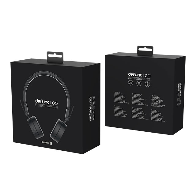 【ワイヤレスイヤホン】defunc Bluetooth Headphone GO (Black)サブ画像