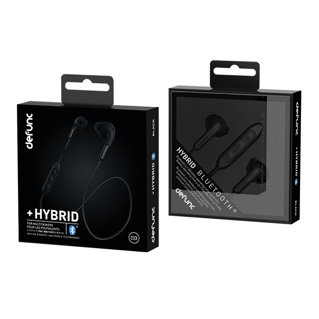 【ワイヤレスイヤホン】defunc Bluetooth Earbud + HYBRID (Black)サブ画像