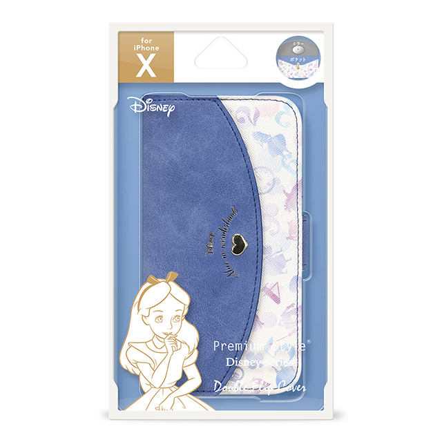 【iPhoneXS/X ケース】Disney series ダブルフリップカバー (アリス)goods_nameサブ画像