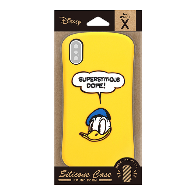 【iPhoneXS/X ケース】シリコンケース (ドナルドダック/イエロー)goods_nameサブ画像