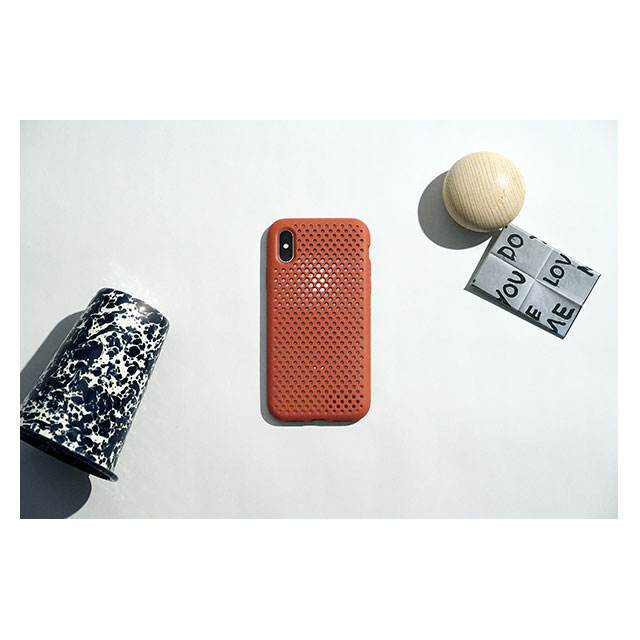 【iPhoneXS/X ケース】Mesh Case (Terracotta)サブ画像