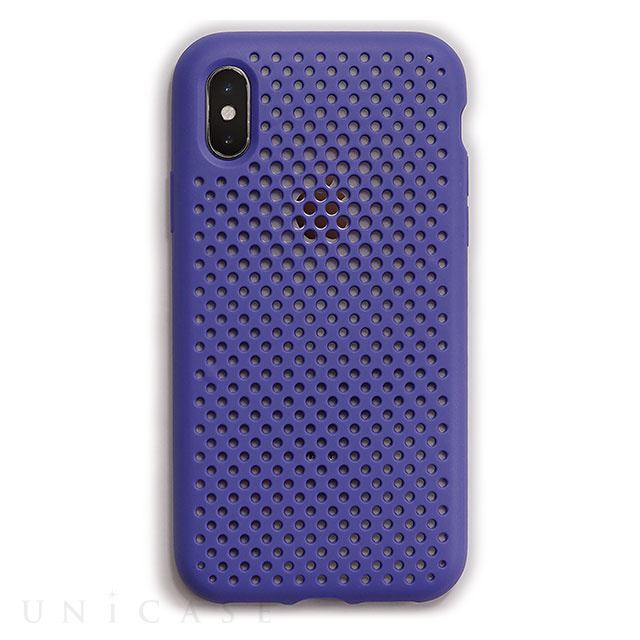 【iPhoneXS/X ケース】Mesh Case (Neo Blue)