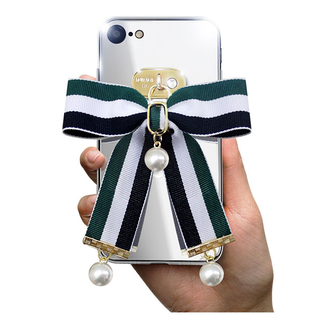 【iPhoneSE(第3/2世代)/8/7 ケース】Mirror Ribbon Case (グリーン/ホワイト/ネイビー) goods_nameサブ画像