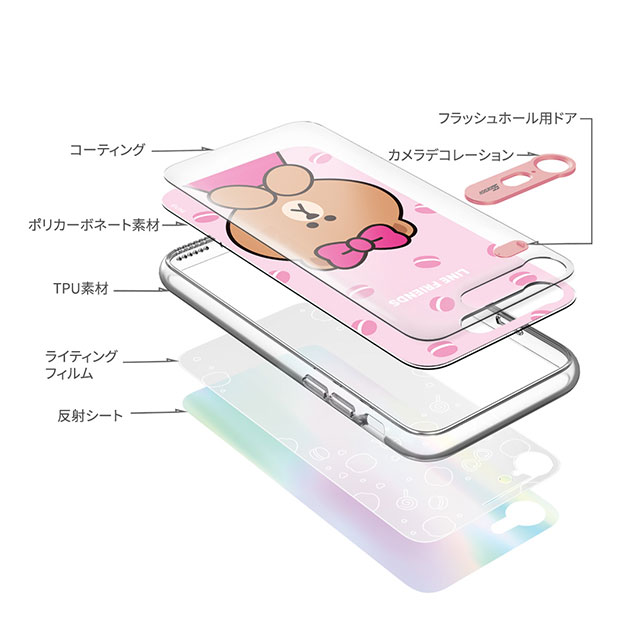 【iPhone8/7 ケース】LIGHT UP CASE (ブラウン アンド サリー)goods_nameサブ画像