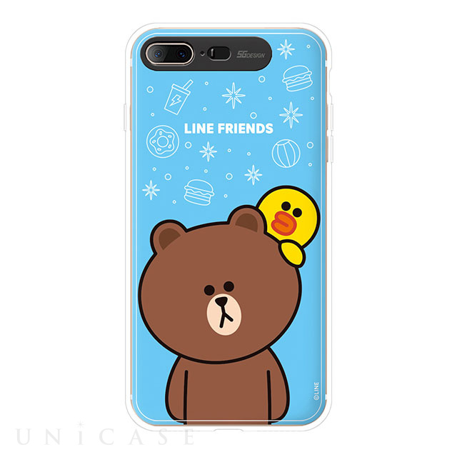 【iPhone8 Plus/7 Plus ケース】LIGHT UP CASE (ブラウン アンド サリー)