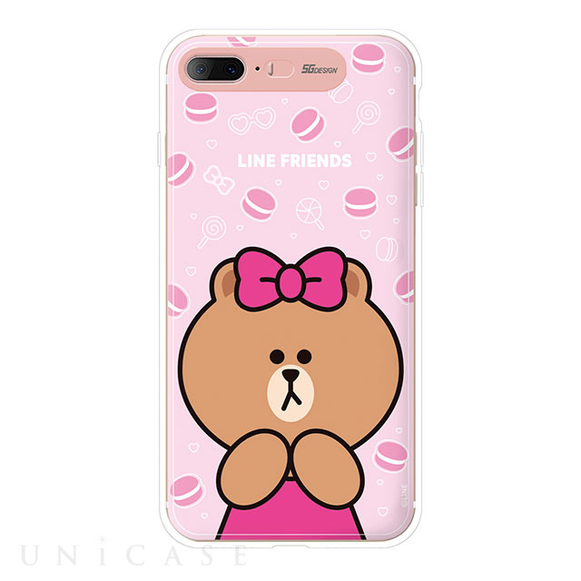 【iPhone8 Plus/7 Plus ケース】LIGHT UP CASE (チョコマカロン)