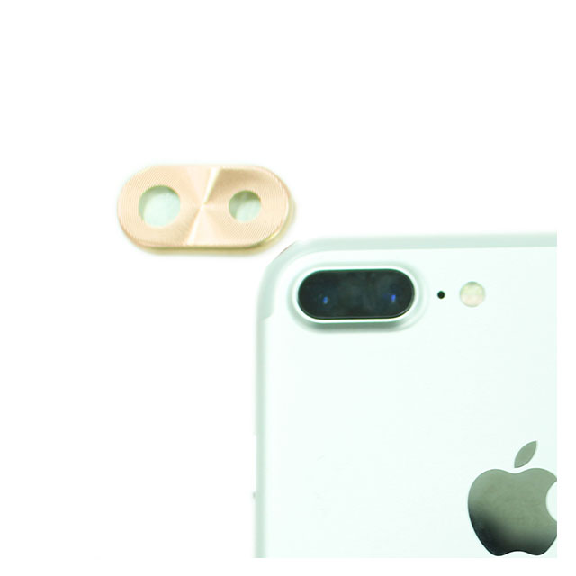 【iPhone8 Plus/7 Plus】背面カメラレンズ保護キャップ レンズガードプロテクター (ゴールド)サブ画像