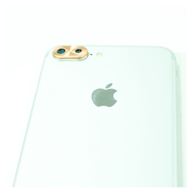 【iPhone8 Plus/7 Plus】背面カメラレンズ保護キャップ レンズガードプロテクター (ゴールド)サブ画像