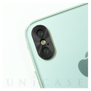 【iPhoneX】背面カメラレンズ保護キャップ レンズガードプロテクター (ブラック)