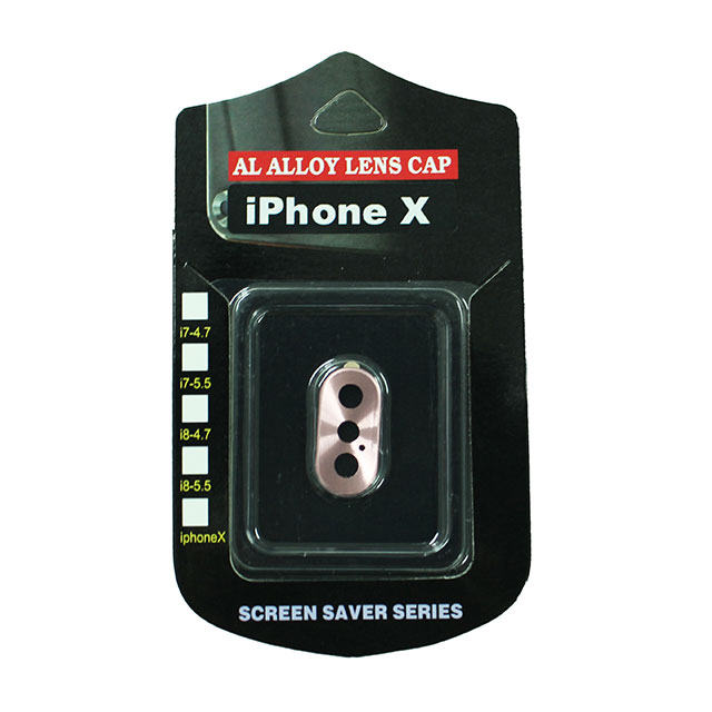 【iPhoneX】背面カメラレンズ保護キャップ レンズガードプロテクター (ローズゴールド)サブ画像