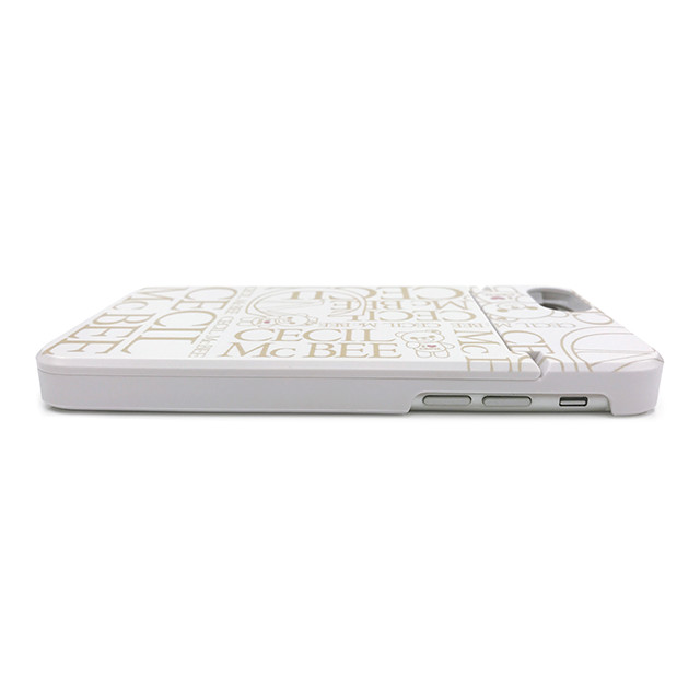 【iPhoneSE(第3/2世代)/8/7/6s/6 ケース】CECIL McBEE ミラーケース [LOGO] 背面ケース (WHITE)サブ画像