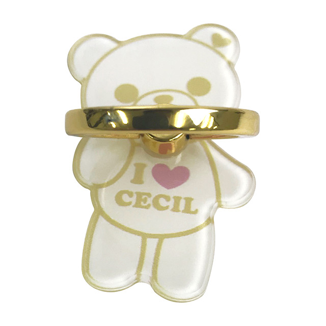 ダイカットスマホリング CECIL McBEE セシルベア(BEIGEGOLD) CECIL