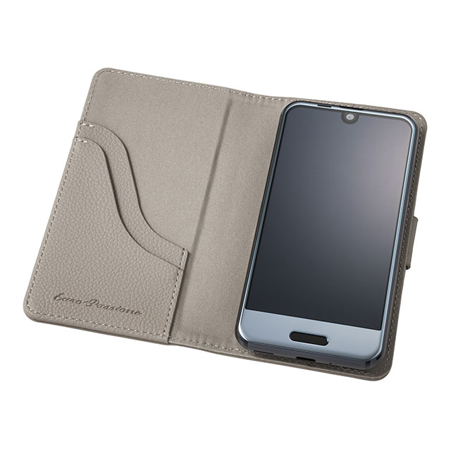 【マルチ スマホケース】”EveryCa2” Multi PU Leather Case for Smartphone M (Gray)サブ画像