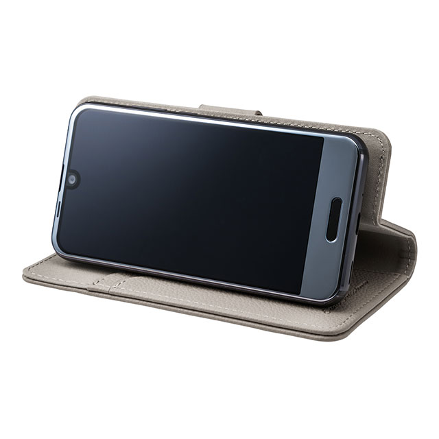 【マルチ スマホケース】”EveryCa2” Multi PU Leather Case for Smartphone M (Gray)サブ画像