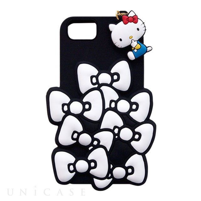 【iPhoneSE(第2世代)/8/7/6s/6 ケース】SANRIO/SILICONE RIBBON iPhone CASE (ブラック)