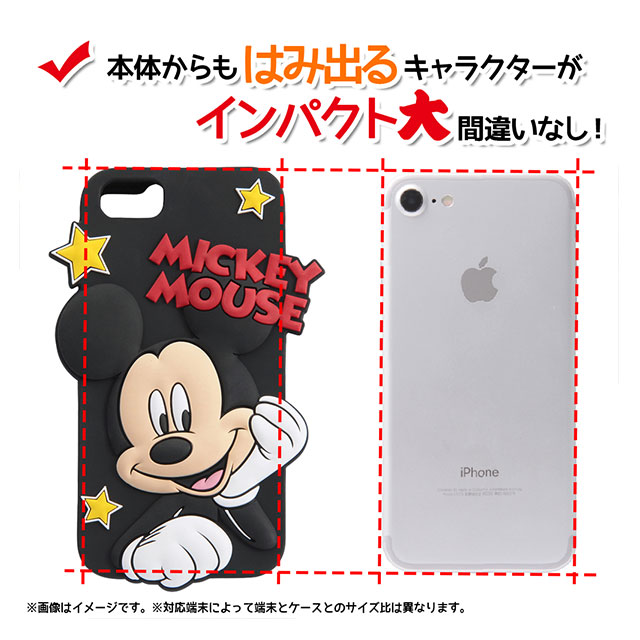【iPhoneSE(第3/2世代)/8/7/6s/6 ケース】ディズニーキャラクター/シリコンダイカット (ミッキーマウス)goods_nameサブ画像