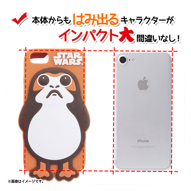 【iPhone8/7/6s/6 ケース】「スター・ウォーズ/最後のジェダイ」/シリコンケース ダイカット (ポーグ)サブ画像