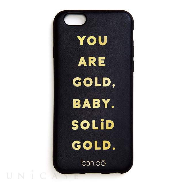 【iPhone8/7/6s/6 ケース】背面型ケース/ban.do (Solid gold)