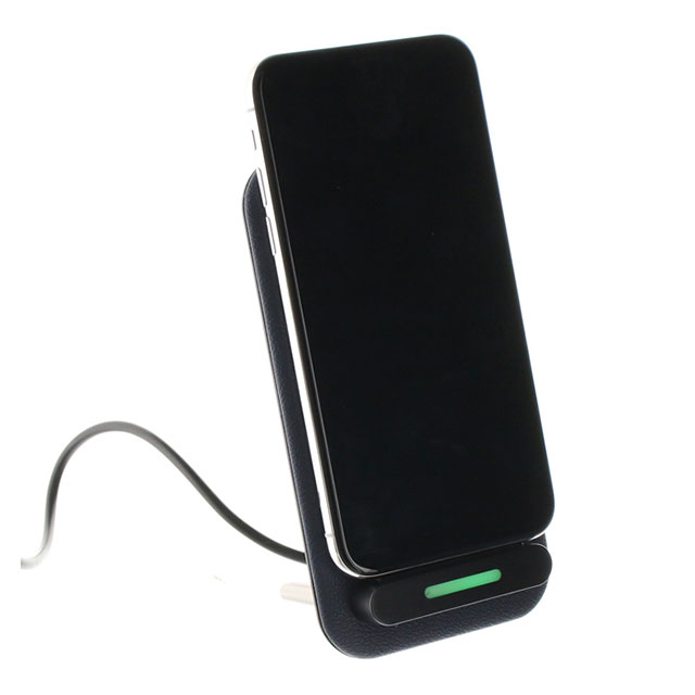 Qiワイヤレス充電器 スタンド (ファブリック/グレー)サブ画像