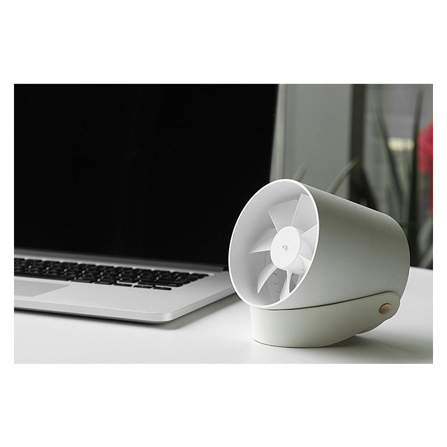 USBファン デスク用扇風機 丸型 タッチセンサーコントロール (White)サブ画像