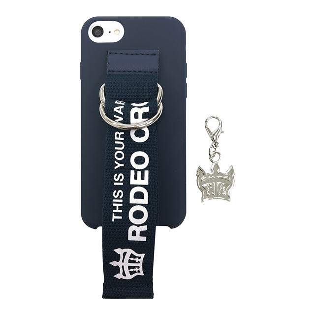 【iPhoneSE(第3/2世代)/8/7/6s/6 ケース】RODEO CROWNS ベルト付きシリコン (NAVY)goods_nameサブ画像